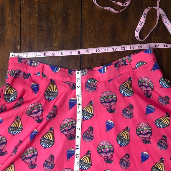 ModCloth hot air balloon vibrant pink circle skirt - Picture 11 of 16